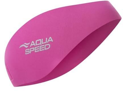 AQUA-SPEED EARBAND JR. Stirnband aus Neopren für Kinder | Schwimmstirnband | Rosa | Blau | 50 cm | Schwimmstirnband | Haarband, Farbe:pink