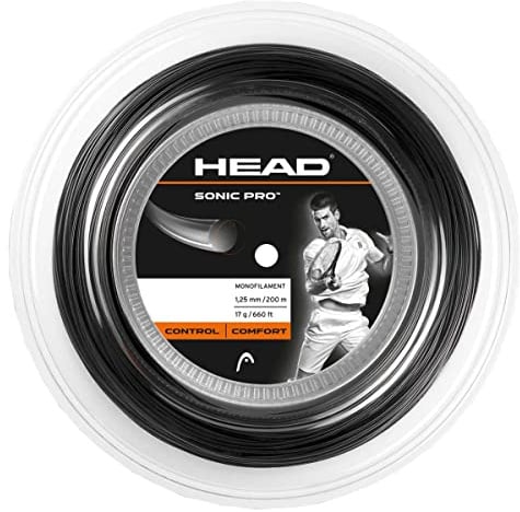 Head Sonic Pro 1,25 mm schwarz Polyester