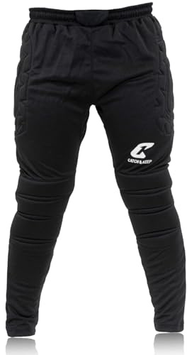 CATCH & KEEP Torwarthose Flight Protection lang - Premium Fußball Trainingshose - Sporthose für Herren, Damen und Kinder - angenehmes Komfortables Tragegefühl & Schutz-Polsterung