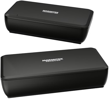 Marmitek Surround Anywhere 221 - Kabelloser Lautsprecher-Sender - Digitaler Audio-Sender ohne Latenz – integrierter Verstärker & Lautstärkeregelung – Surround Lautsprecher drahtlos
