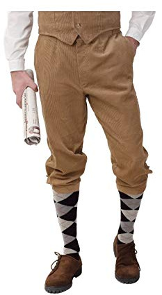 O7024 beige Cord Herren Shorts Peaky blinder Hose kurz Knickerbocker