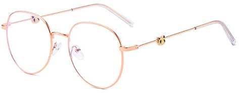 GEMSeven Schönes Mädchen Cartoon Panda Muster Myopie Brille Metall Kurzsichtige Brille