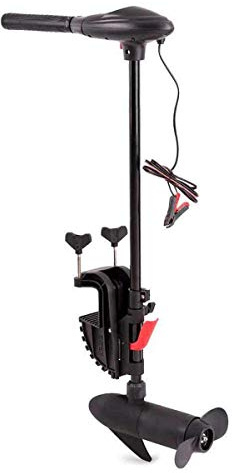 Intex Trolling Motor - Elektro-Außenborder mit Batterieanzeige - 420W, Schwarz