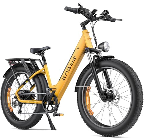 ENGWE E Bike Mountainbike Elektrofahrräder, Ebike 48V 16Ah Akku, E26 | 150KM, E-Bike mit 26x4 Zoll Fat Tire, Electric Bike 250W Motor Max. 25km/h