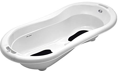 Rotho Babydesign TOP Xtra Badewanne - Badewanne - Babybadewanne - Kinderbadewanne - Duschbadewanne - weiss