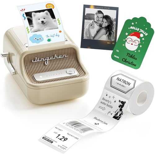 NIIMBOT B21Pro Etikettendrucker mit Größeres Etiketten, 300 DPI HD Etikettiergerät, Fotodrucker für Fotos, Notizen, Studiengrafiken, für Zuhause, Büro oder DIY-Projekte