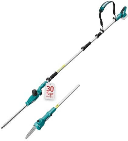 KIESBOHR Akku Teleskop-Heckenschere und hochentaster für Makita 18V-Akku | ohne Akku| CSL402C 2-in-1 Multifunktionswerkzeug, 2,95 m Reichweite, 5-Fach Verstellbarer Schneidkopf & 6-Stufen Griff