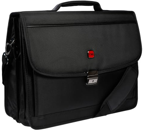 Christian Wippermann große Herren Damen Laptoptasche - Aktentasche Business Taschen - mit einem gepolstertem Notebook- und Tabletfach - Tasche Arbeit - Bürotasche - 15,6 Zoll