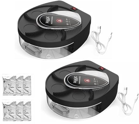 MAGIC SELECT 2X Elektrische Fliegenklatsche 360° drehbar. Elektrische Fliegenfalle mit USB-Stecker und Wandhalterung für Zuhause, Küche, Restaurant, Hotel, Bar.
