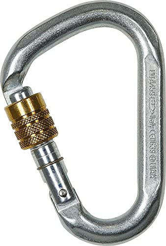 Climbing Technology Snappy SG HMS Edelstahl-Verschluss mit Sicherheitsverschluss, silberfarben, Silber