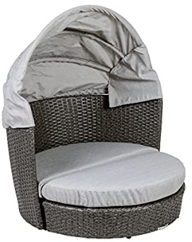 greemotion Pet Hundelounge mit Dach und Kissen, ca. 78 x 61/100 x 83 cm, grau
