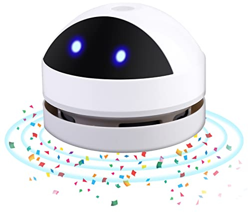 Molbory Tischstaubsauger, USB Wiederaufladbar Tischstaubsauger, Tragbar Kabellos Mini Staubsauger, Hohe Saugleistung Staub Reiniger mit 120 Minuten Laufzeit, für Desktop,Büro,Auto,Schule,Haushalt