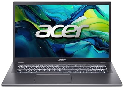 Acer Aspire 17 (A17-51M-503B) Laptop, 17 FHD IPS Display, Intel Core i5-1334U, 16 GB RAM, 512 GB SSD, Intel Iris Xe Graphics, Windows 11, QWERTZ Tastatur, grau
