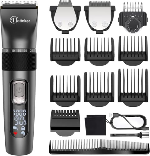 Hatteker Profi Haarschneidemaschine Herren Bartschneider Barttrimmer Haarschneider Haartrimmer Langhaarschneider Präzisionstrimmer Wasserdichter 3 In 1