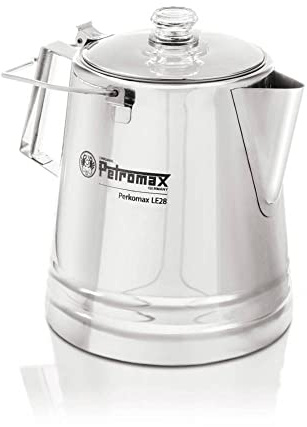 Petromax Perkomax Perkolator Edelstahl, Kaffee & Teekanne, 3 L, für Camping & Herd