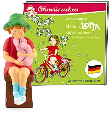 tonies Hörfiguren für Toniebox, Astrid Lindgren: Lotta – NA klar, Lotta kann Radfahren/Lotta zieht um, Hörbuch für Kinder ab 4 Jahren, Spielzeit ca. 56 Minuten