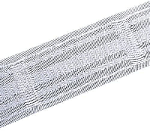 WANYIG Gardinenband Schlaufenband zum Aufnähen 85MM Universal Kräuselband, Universalband Gardinenkräuselband Vorhang Reihband band Bleistiftfaltenband mit Schlaufen (3M)