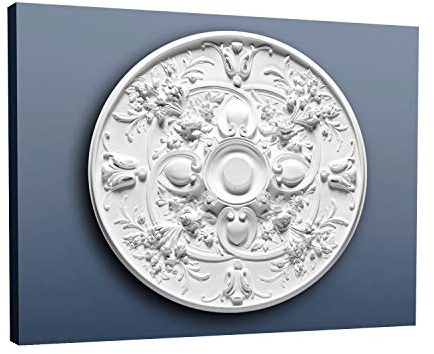 Orac Rosette R24 Ø 79 cm x 6 cm aus Polyurethan Hartschaum vorgrundiert