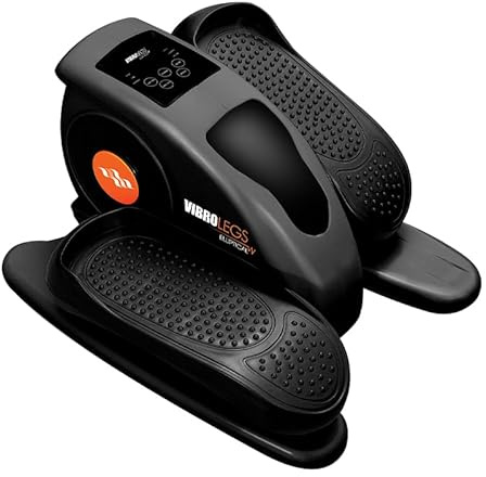 Vibro Legs Elliptical - motorisierter Heimtrainer & Beintrainer für Zuhause - Pedaltrainer für Bewegung im Sitzen - fördert Durchblutung & Fitness - leises Trainingsgerät - Ellipsentrainer elektrisch