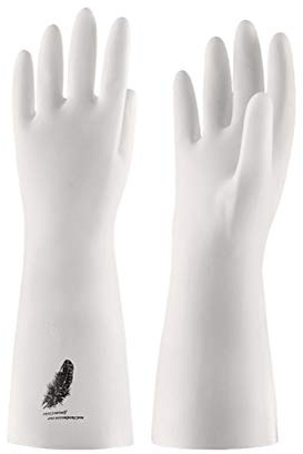 1 Paar Latex- Geschirrspülhandschuhe wasserdichte Küchenkleidung Reinigungshandschuhe Handschutzhandschuh (cm, Short Style,)