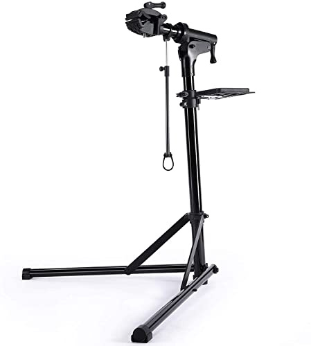 CXWXC Fahrrad Montageständer Aluminium Fahrrad Reparaturständer Klappbar Fahrradmontageständer für E-Bike/ Mountainbikes,Fahrrad Reparatur mit Magnetischer und 360°Drehbare Kopf