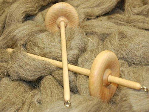 Große Fallspindel zum Handspinnen von Wolle