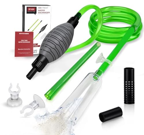 boxtech Aquarium Reiniger, Aquarium Wasserwechsel, Aquarium-Reinigung Sand Filter Fisch Tank Kiesfilter Einstellbare Durchflussregelung für Wasserwechsel