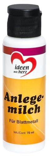 Ideen mit Herz Anlegemilch für Blattmetall | Blattgold-Kleber | 70 ml