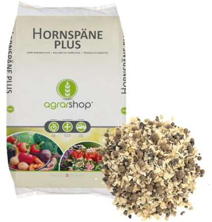 Agrarshop Hornspäne Plus 20 kg Universaldünger Gemüsedünger Blumendünger