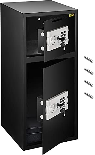 VEVOR Digitaler Tresor 74 l, Sicherheitskasten mit digitaler Kombination für den Heimgebrauch, Safe für Geld, Schmuck, Dokumente