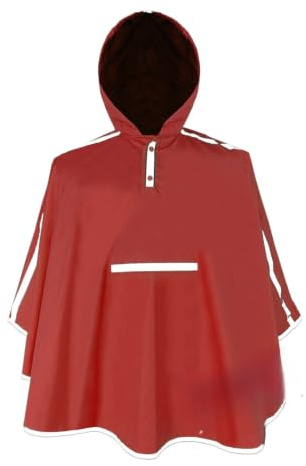 Salzmann Wasserdichter Regenponcho für Kinder | 5-15 Jahre | Größe 116-164 | Hergestellt mit 3M Scotchlite