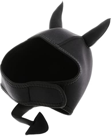 Qianly Neoprenhaube für Erwachsene 3mm Zum Tauchen Und Schnorcheln, Schwarz