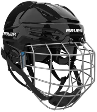 Bauer Re-Akt 55 Eishockey Helm Combo Senior (Schwarz, Klein)