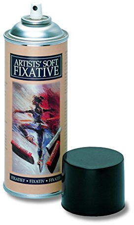Winsor & Newton ASFIX Artist Soft-Fixativ, Sprühdose, Fixativ das Kohle-, Buntstift- und Pastellzeichnungen schützt, 400 ml
