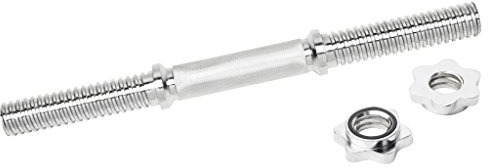 Bad Company Chrom Kurzhantelstange inkl. Sternverschlüssen 30/31 mm I 2 Stück - 35 cm