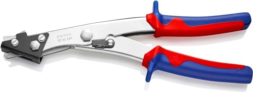 KNIPEX Blechknabber vernickelt mit Mehrkomponenten-Hüllen 280 mm, 90 55 280