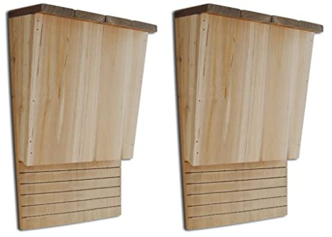 vidaXL 2x Holz Fledermauskasten Fledermaushaus Nistkasten Fledermausnistkasten
