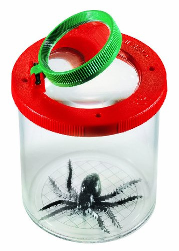 Navir 8020E Becherlupe 75mm mit Doppellupe, Sichtglas für Insekten, Insektenbeobachten, Lupendose für Kinder ab 5 Jahren