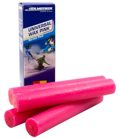 Holmenkol Unisex Erwachsene Stangenwachs, pink, 4 x 250 g EU