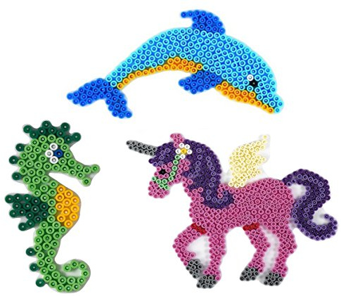 Hamas Midi Stiftplatte Set (300 Delphin, 313 Seepferd, 315 Einhorn)
