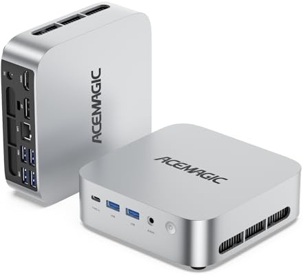 ACEMAGIC M1 Mini PC, AMD Ryzen 7 6800H (8C/16T, bis zu 4.7Ghz),16GB LPDDR5 (6400MT/s) 512GB MVME SSD Windows 11 Pro Mini PC mit AMD Radeon | 4K Triple Display |Type-C | WiFi6 | BT5.2