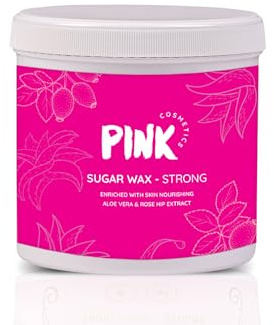 Pink Cosmetics Zuckerpaste Strong Waxing Haarentfernung 500g – Sugar Paste Sugaring Enthaarung für den gesamten Körper Studio Qualität