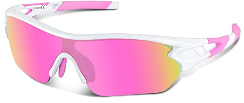 BEACOOL Polarisierte Sonnenbrille, Unisex, UV400-Schutz, mit leichtem Rahmen für Skifahren, Radfahren, Laufen, Surfen, Golf, Fahren