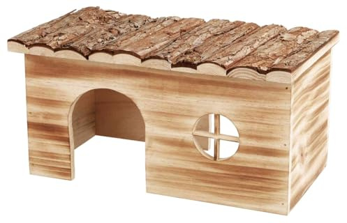 Trixie 61974 Natural Living Haus Grete, geflammt, 35 × 18 × 20 cm