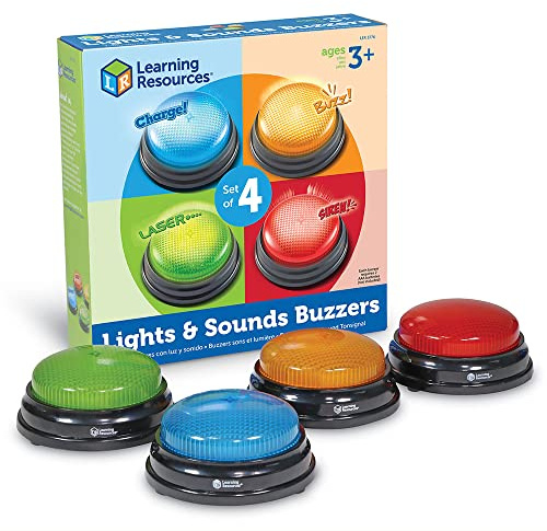 Learning Resources Quiz Buzzer Spiel Set Licht & Sound Partyspiel ab 3