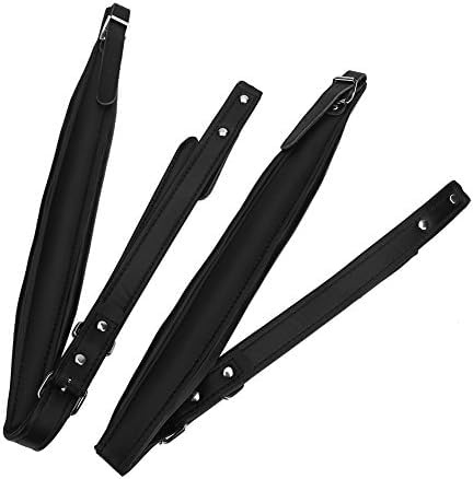 CYSFETENA 2 Stück Akkordeon Schultergurte, 83–110cm Verstellbar Akkordeon Gurt, Weicher PU-Gurt Akkordeon Gurte für 16–120 Bässe Akkordeon