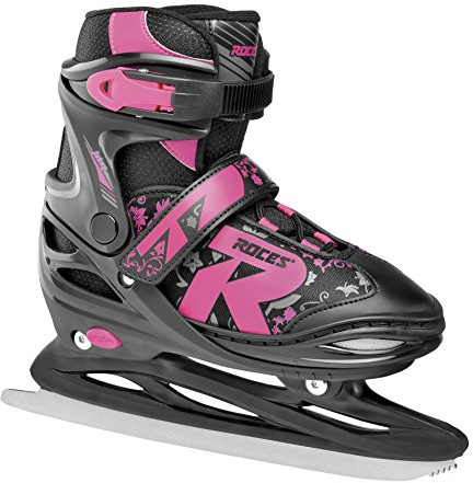 Roces Kinder Jokey Ice 2.0 Girl Verstellbarer Schlittschuh, black-fuchsia, 38-41 EU