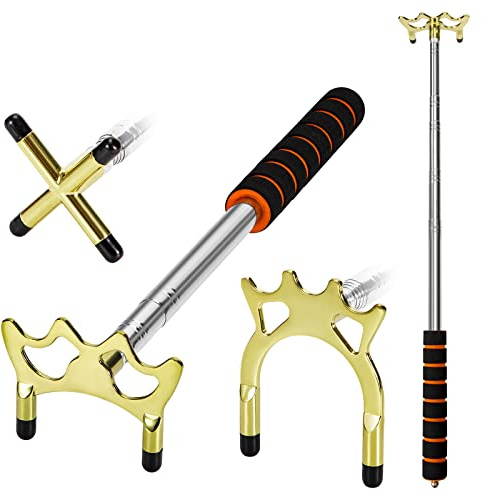 Newellsail Billard Queue Stick Einziehbarer Billard Queue mit 3 Stück Abnehmbarem Messing Brücken Kopf Brücke Halter Billard Zubehör für Billardtisch, Snooker, Spiel, Wettkampf