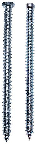 Belko Fensterrahmenschrauben Senkkopf 7,5x92 mm - 100 Stk, verzinkt, TX30, inkl. Bit, dübellose Verschraubung, Rahmenschraube, Mauerschraube - ideal für Fenster und Türen