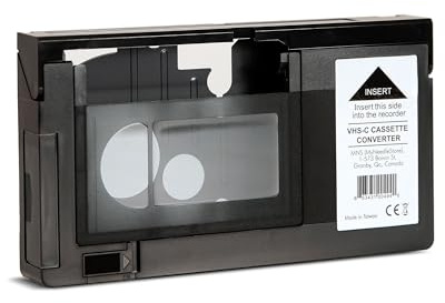Original werksseitig versiegelter My Needle Store Kassettenadapter für Camcorder SVHS VHS-C auf VHS - Ideal für Videorecorder, VHSTapes, Video-Kassettenspieler und VHSC auf Digital-Konvertierung.